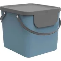 rotho rotho Abfallbehälter "ALBULA" aus Recyclingkunststoff, 40 l, horizon blue – Produktbild 1 von 1