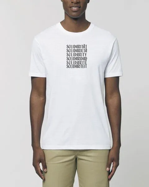 Human Family Human Family Bio Unisex Rundhals T-Shirt "Swing - Solidarity" in 5 Farben, Weiss, – Produktbild 3 von 3