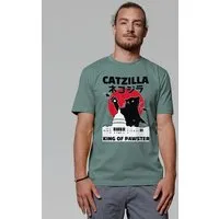 watapparel watapparel T-Shirt Unisex Catzilla, Green bay, – Produktbild 1 von 1