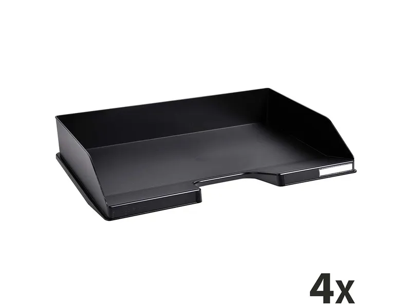 Exacompta 8 Exacompta Briefablagen Combo Maxi "ECOBlack", DIN A4+, Quer, schwarz, für je 500 Blatt – Produktbild 1 von 1