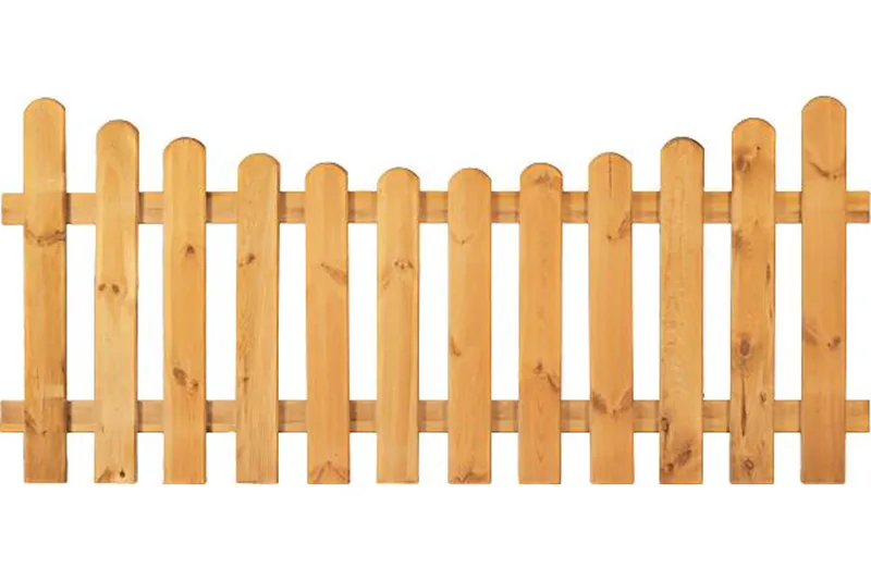 woodstore24 Gartenzaun Holz Kiefer / Fichte Bogen 180 x 80/65 cm (Serie Edewecht) – Produktbild 1 von 1