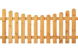 woodstore24 Gartenzaun Holz Kiefer / Fichte Bogen 180 x 80/65 cm (Serie Edewecht) – Produktbild 1 von 1