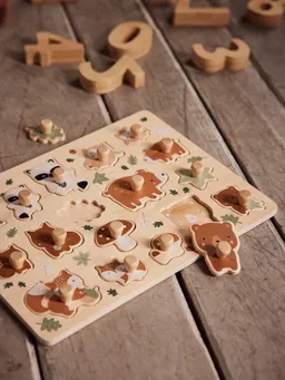 Vertbaudet Baby Steckpuzzle GRÜNER WALD – Produktbild 1 von 1