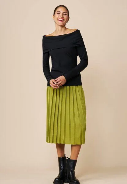 LANA Organic LANA Organic Shirt, Modell Danica, Schwarz, – Produktbild 2 von 4