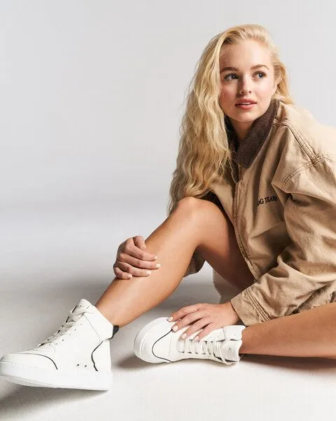AGAZI AGAZI EMI plant-based, vegan sneakers, Black & white, – Produktbild 2 von 4
