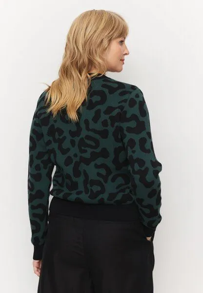 recolution Damen Strickpullover aus Bio-Baumwolle - PISTIA LEO - recolution, Deep green (grün), – Produktbild 4 von 5