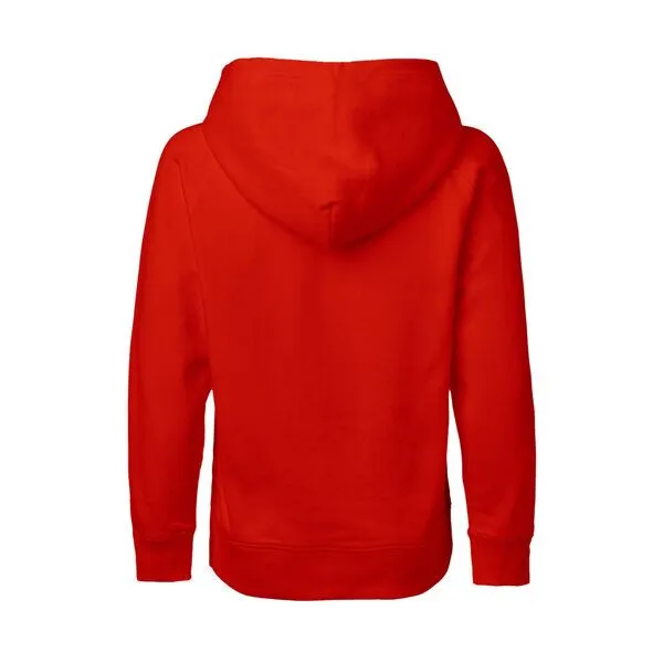 HANDGEDRUCKT HANDGEDRUCKT "Sunsethorse" Kinder Hoody aus reiner Biobaumwolle (kbA), Red, – Produktbild 2 von 4