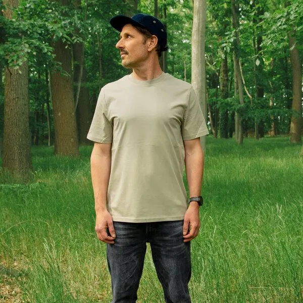 Cmig Cmig Kaffee-Hörnchen T-Shirt für Kaffeeliebhaber, Stone (beige), – Produktbild 3 von 4