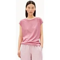ARMEDANGELS ARMEDANGELS JILAANA Damen T-Shirt aus TENCEL Lyocell Mix, Washed berry, – Produktbild 1 von 1