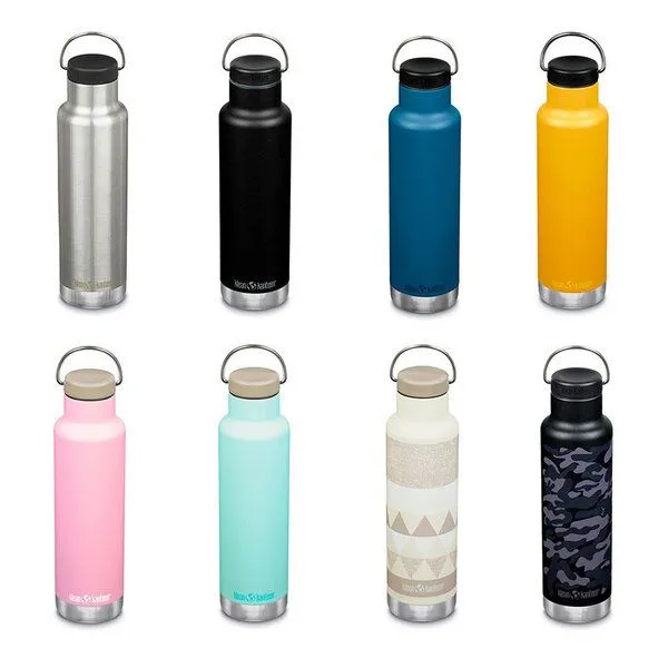 Klean Kanteen Klean Kanteen Classic 592ml vakuum isoliert Loop Cap, Schwarz camouflage, – Produktbild 2 von 4