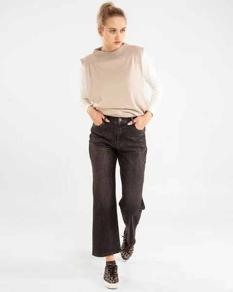 Alma & Lovis Alma & Lovis Jeans aus Bio-Baumwolle | Loose Jeans, Anthra, – Produktbild 4 von 4