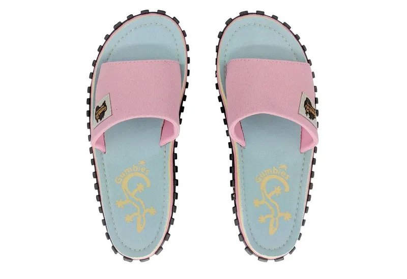 Gumbies Gumbies Slides in Gecko Pantolette Hergestellt aus recycelten Materialien, Rosa, – Produktbild 1 von 5