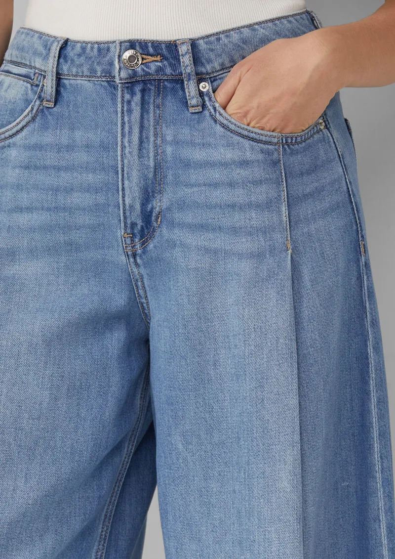 s.Oliver s.Oliver Weiche Jeans / Relaxed Fit / High Rise / Extra Wide Leg, Blau, – Produktbild 3 von 4