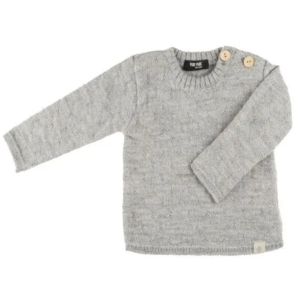 Pure pure by Bauer Strick-Pullover in silbergrau von pure pure by Bauer – Produktbild 1 von 1