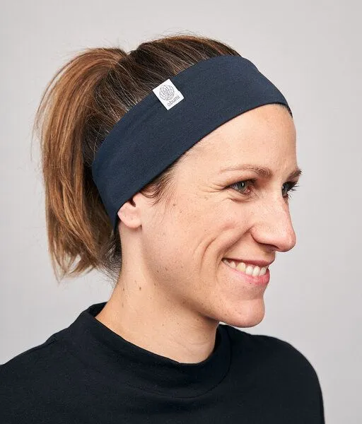 obumi obumi Stirnband Classic Schmal aus TENCEL Modal, Navy, – Produktbild 1 von 4