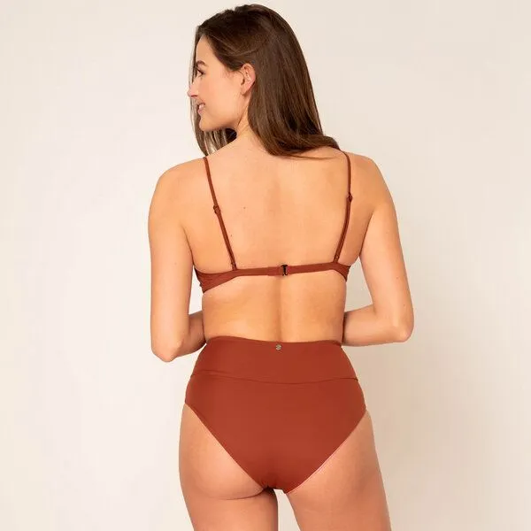 Woodlike Ocean Woodlike Ocean Emee High Waist wendebar - uni, Braun (spice-pink), – Produktbild 1 von 4