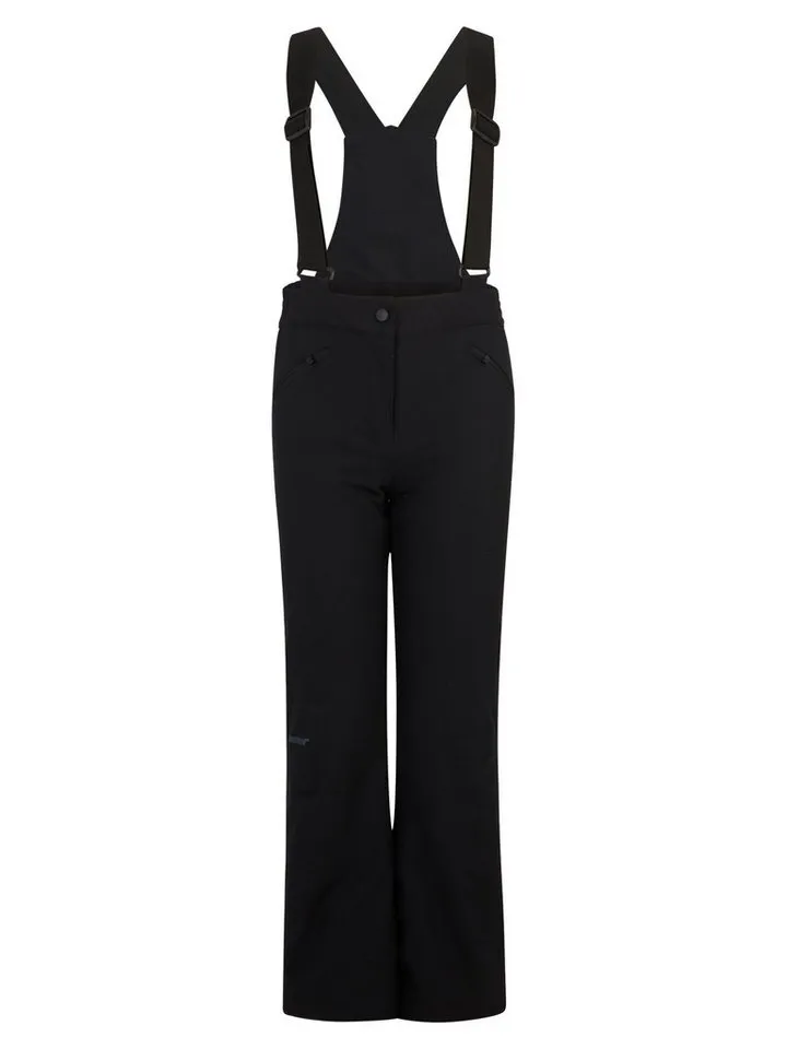 Ziener Ziener Skihose AFIA-Z AQUASHIELD® MÄDCHEN Slim Fit, wasser-u.winddicht, atmungsaktiv, warm, verstellbare Träger, Schwarz, – Produktbild 1 von 2