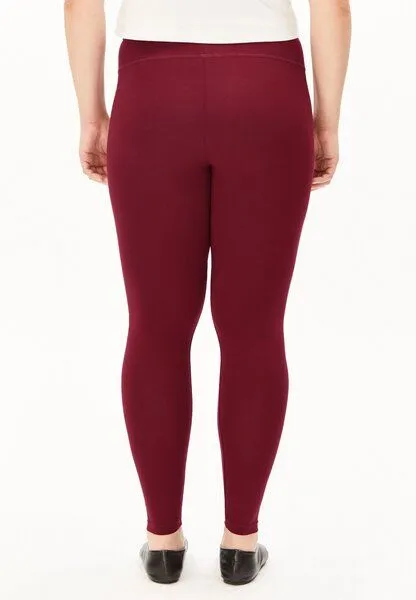 ARMEDANGELS ARMEDANGELS FARIBAA Damen Leggings aus Bio-Baumwoll Mix, Velvet red, – Produktbild 3 von 5