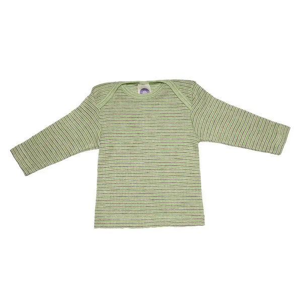 Cosilana Cosilana Baby Schlupfhemd Bio Baumwolle kbT Wolle Seide, Gruen pflaume natur, – Produktbild 1 von 1