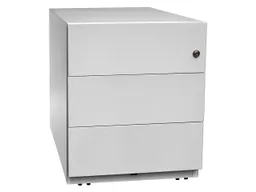 Bisley Bisley Rollcontainer "Note" mit 3 Schubladen T 77,5 cm lichtgrau – Produktbild 1 von 1