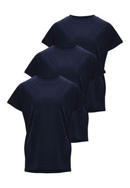 MELA MADHU Damen T-Shirt Bundle | von MELA | Fairtrade & GOTS zertifiziert, Navy, – Produktbild 1 von 4