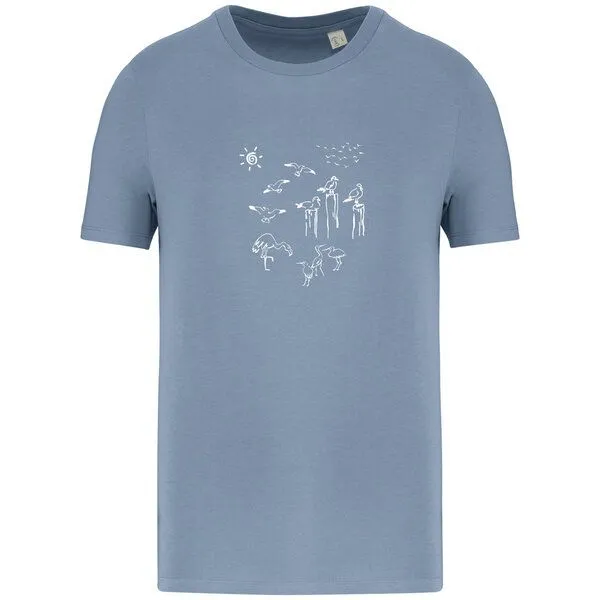 Greenspired Greenspired Basic Bio T-Shirt Nr.4 Coastal Life 155g/m² XXS - 4 XL, Hellblau, – Produktbild 1 von 1