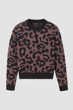 recolution Recolution Damen vegan Pullover Pistia Leo Dark Grape – Produktbild 1 von 1