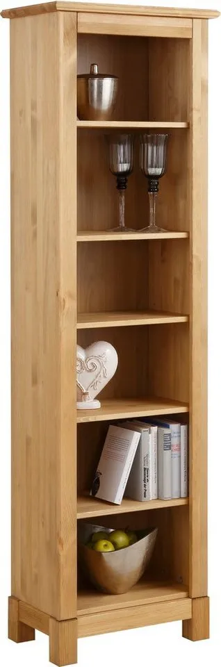 OTTO home Standregal Rauna, Regal, Massivholzregal, Bücherregal, Höhe 180 cm, aus massiver Kiefer, FSC®-zertifiziert, Beige, – Produktbild 2 von 5
