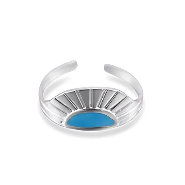 ELEKTROPULLI Größenverstellbarer SUNSET Ring ca. Ø 18 mm von Elektropulli, Silber, – Produktbild 3 von 3