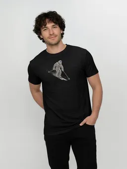 GreenBomb GREENBOMB Animal Yeti Ski Loom - Funktionales T-Shirt aus Merino-Wolle / hochwertiger Print / Fair & Vegan – Produktbild 1 von 1