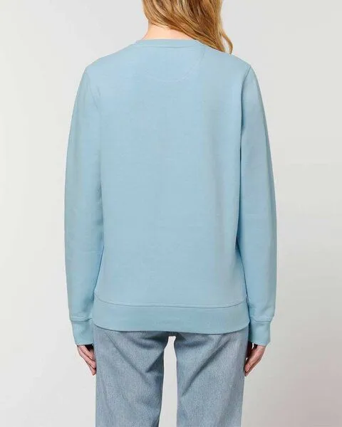 YTWOO YTWOO Unisex Sweatshirt | fairtrade & ökologisch, Hellblau (sky), – Produktbild 4 von 4