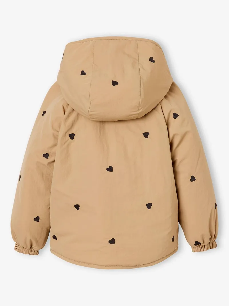 Vertbaudet Steppjacke mit Stickerei Mädchen, Hellbraun, – Produktbild 4 von 4