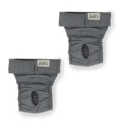 Lills Lills 2er Pack Läufigkeitshöschen aus Bio-Baumwolle "Lou" grau S – Produktbild 1 von 1