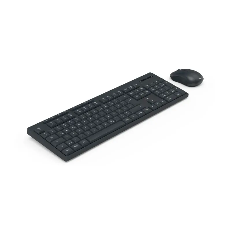 Hama Hama "Funktastatur mit Maus ""WKM-200"", kabellos, 8 Media-Tasten, Schw., QWERTZ DE (00173056)" – Produktbild 4 von 4
