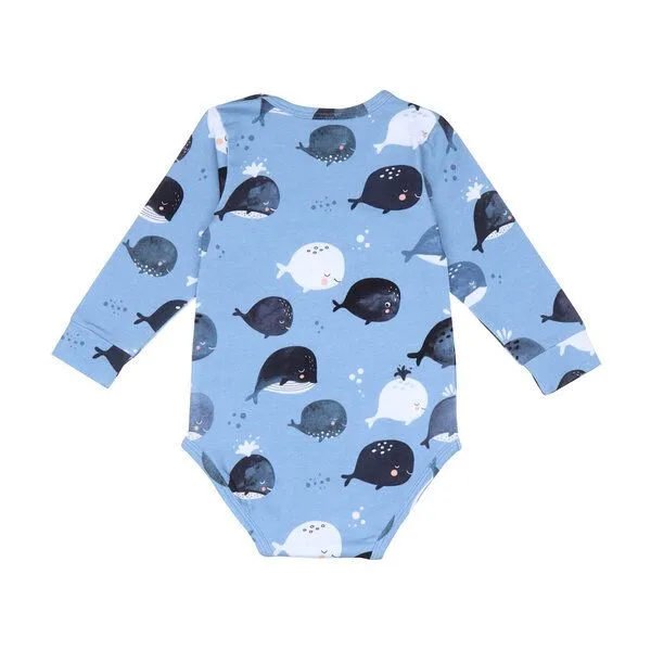 Walkiddy Walkiddy Baby Body Langarm *Cute Whales* Gots & Bio – Produktbild 2 von 2