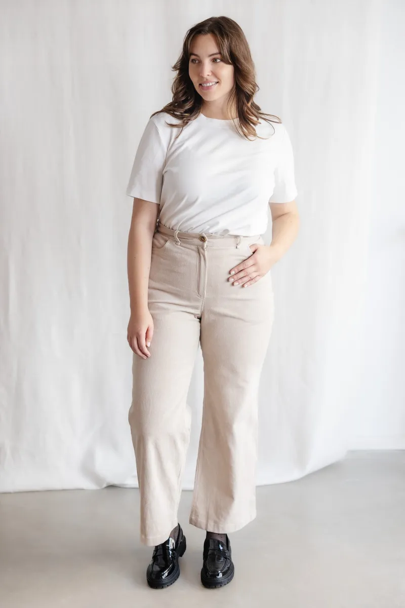 Jyoti - Fair Works Jyoti - Fair Works Damen vegan Hose Tushar Beige, Beige, – Produktbild 2 von 2
