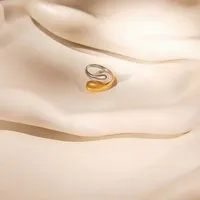 ELEKTROPULLI ELEKTROPULLI Größenvariabler SHINE Ring, Bicolor, – Produktbild 1 von 1