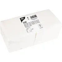 PAPSTAR PAPSTAR Papierserviette Servietten, 2-lagig 1/4-Falz 24 cm x 24 cm weiss 250 Stk, Weiß, – Produktbild 3 von 3
