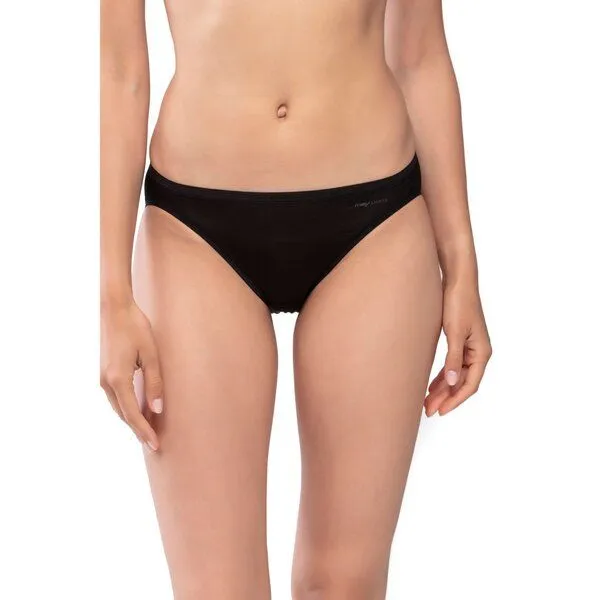 mey 2er Pack Mini-Slip Mey Lights Damen aus PIMA Baumwolle, Schwarz, – Produktbild 1 von 2