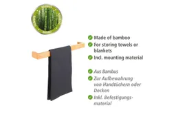 Wenko Wenko Handtuchhalter Bambusa, BxTxH: 60x5x9 cm – Produktbild 1 von 1