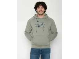 GreenBomb GREENBOMB Bike Crop Trek - Hoodie aus Bio-Baumwolle mit Raglan-Arm / hochwertiger Print / GOTS / Fair & Vegan – Produktbild 1 von 1