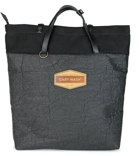 Gary Mash GARY MASH JANE Allroundertasche aus Ananasleder Piñatex, Schwarz, – Produktbild 1 von 4