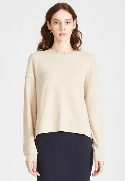 Givn Berlin Givn Berlin Sweater SAMANTHA aus recycelter Baumwolle, Beige, – Produktbild 1 von 4