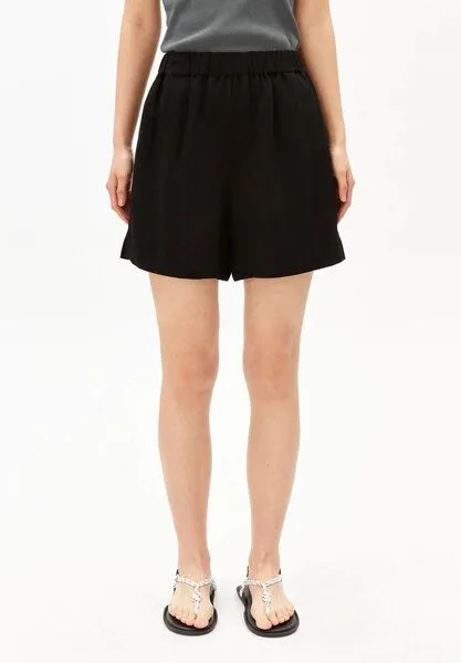 ARMEDANGELS Armedangels - Linen Blend Pull On Short, Schwarz (black), – Produktbild 3 von 4