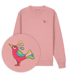 LIGARTI Bestickter Pullover – Patrischa der Paradiesvogel – LIGARTI Tiermanufaktur – Produktbild 1 von 1