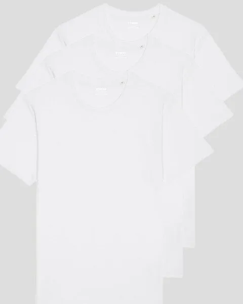 YTWOO YTWOO 3er Pack Basic Unisex T-Shirt aus Bio Baumwolle | viele Farbkombinationen | Fair Trade | Nachhaltig, Weiß, – Produktbild 1 von 4