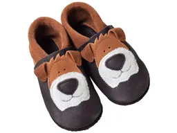 Orangenkinder Kinder Lederpuschen Krabbelschuhe Bio-Leder "Hund" Gr.24/25 – Produktbild 1 von 1