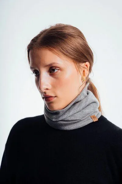 Kopyto Kopyto OPOS – Multifunktionaler Merino-Schlauchkragen aus 100% RWS-Wolle, Orange, – Produktbild 4 von 4