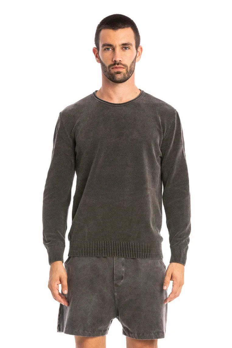 RAVENS VIEW IBIZA RAVENS VIEW IBIZA Herren vegan Strickpullover Keanu Anthrazit, Dunkelgrau, – Produktbild 2 von 2