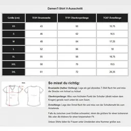 YTWOO YTWOO Basic Damen T-Shirt mit V-Ausschnitt aus Bio-Baumwolle in Conversion – Produktbild 1 von 1